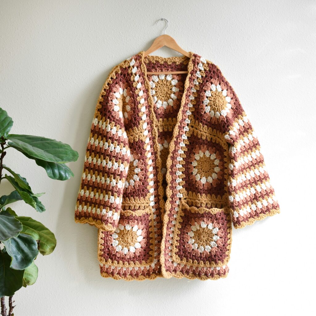 A crochet cardigan